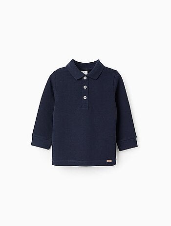 Polo a maniche lunghe in cotone