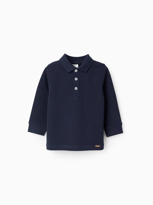 Polo a maniche lunghe in cotone - Kiabi