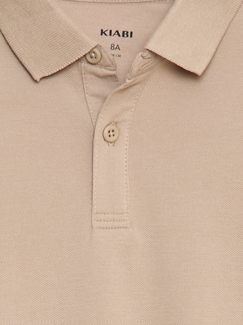 Polo a maniche lunghe in maglia piqué - Kiabi
