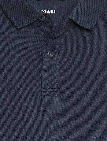 Polo a maniche lunghe in maglia piqué