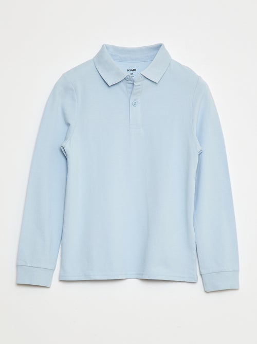 Polo a maniche lunghe in maglia piqué - Kiabi