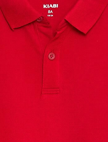 Polo a maniche lunghe in maglia piqué
