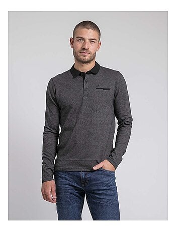 Polo a maniche lunghe pur coton PAGNY