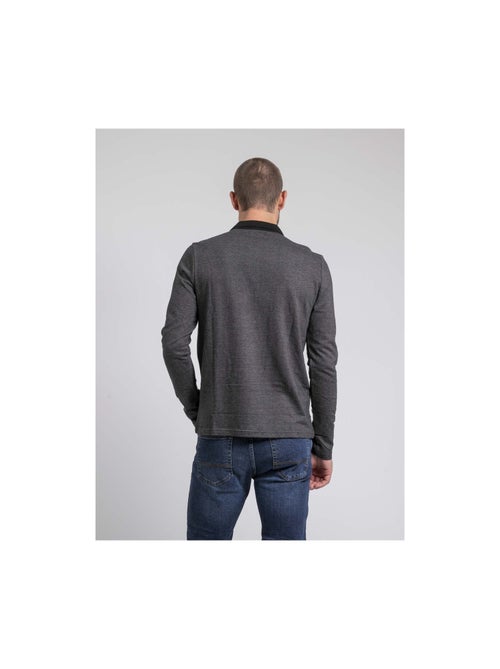 Polo a maniche lunghe pur coton PAGNY - Kiabi