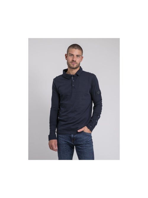 Polo a maniche lunghe pur coton PILKA - Kiabi