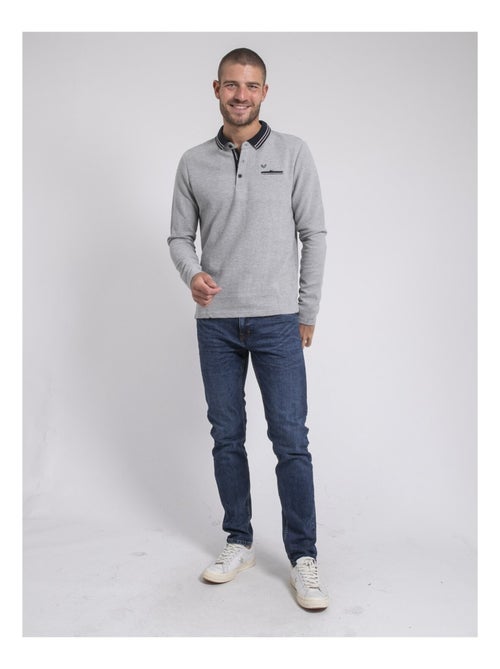 Polo a maniche lunghe pur coton POMEDUSE - Kiabi Polo a maniche lunghe pur coton POMEDUSE - Kiabi