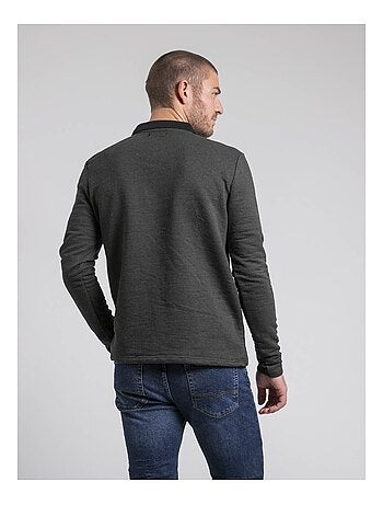 Polo a maniche lunghe pur coton POMEGAN