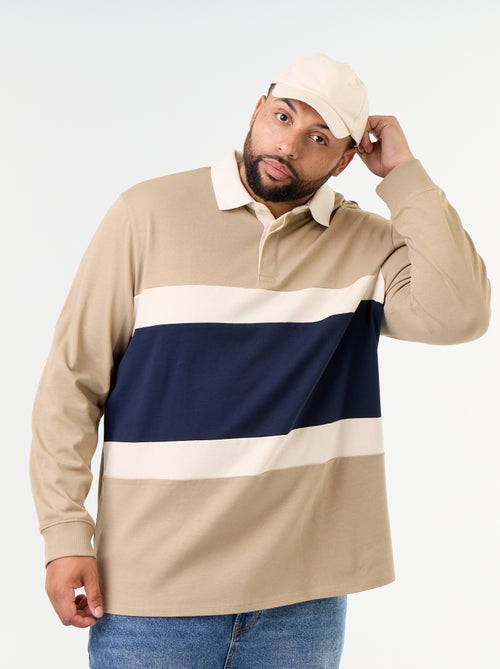 Polo a maniche lunghe stile rugby - Kiabi Polo a maniche lunghe stile rugby - Kiabi