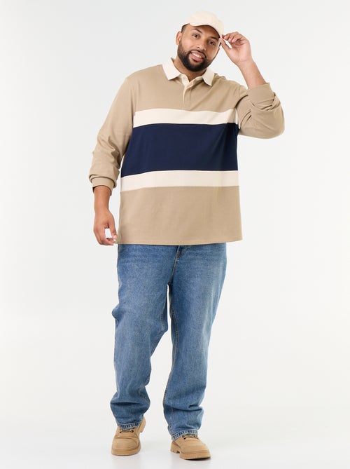 Polo a maniche lunghe stile rugby - Kiabi Polo a maniche lunghe stile rugby - Kiabi