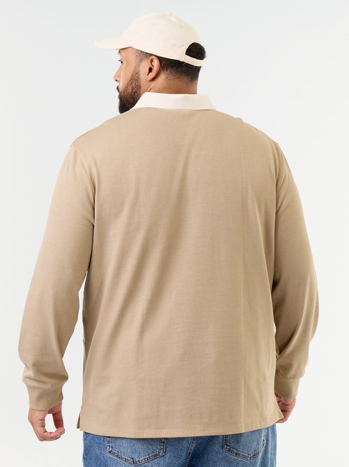 Polo a maniche lunghe stile rugby - Kiabi Polo a maniche lunghe stile rugby - Kiabi