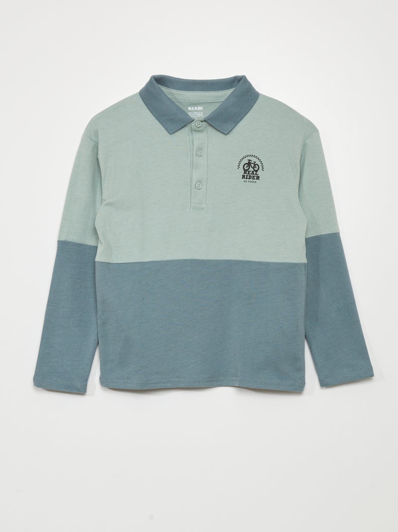 Polo a maniche lunghe VERDE - Kiabi