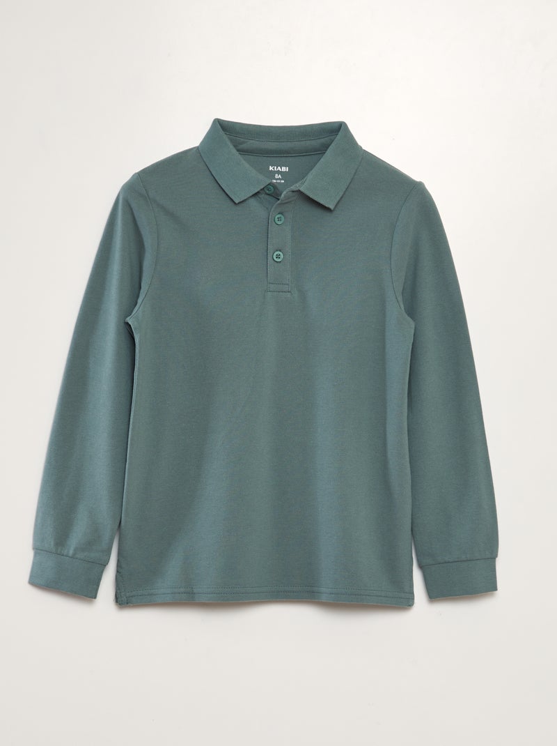 Polo a maniche lunghe VERDE - Kiabi