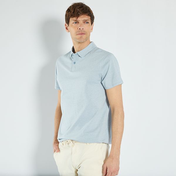 Polo uomo Stone Island in jersey di cotone Navy | Caposerio