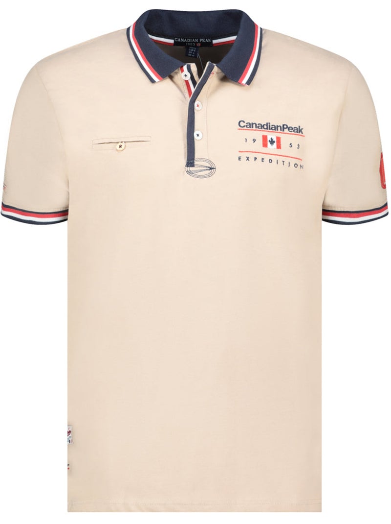 Polo a righe a contrasto konbustybleak – canadian peak Beige - Kiabi