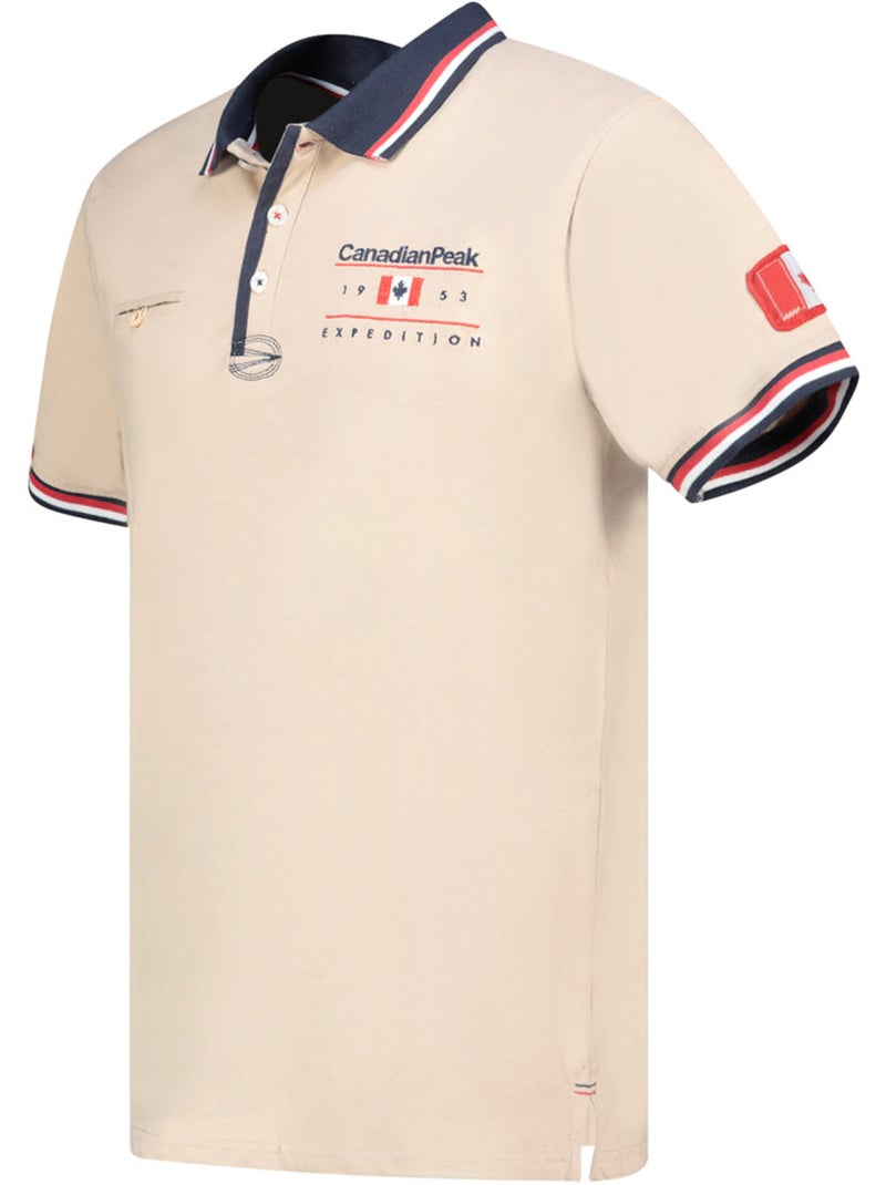 Polo a righe a contrasto konbustybleak – canadian peak Beige - Kiabi