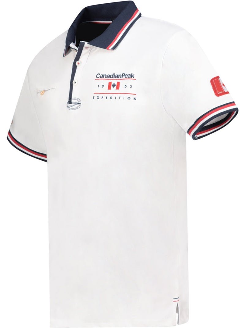 Polo a righe a contrasto konbustybleak – canadian peak Bianco - Kiabi