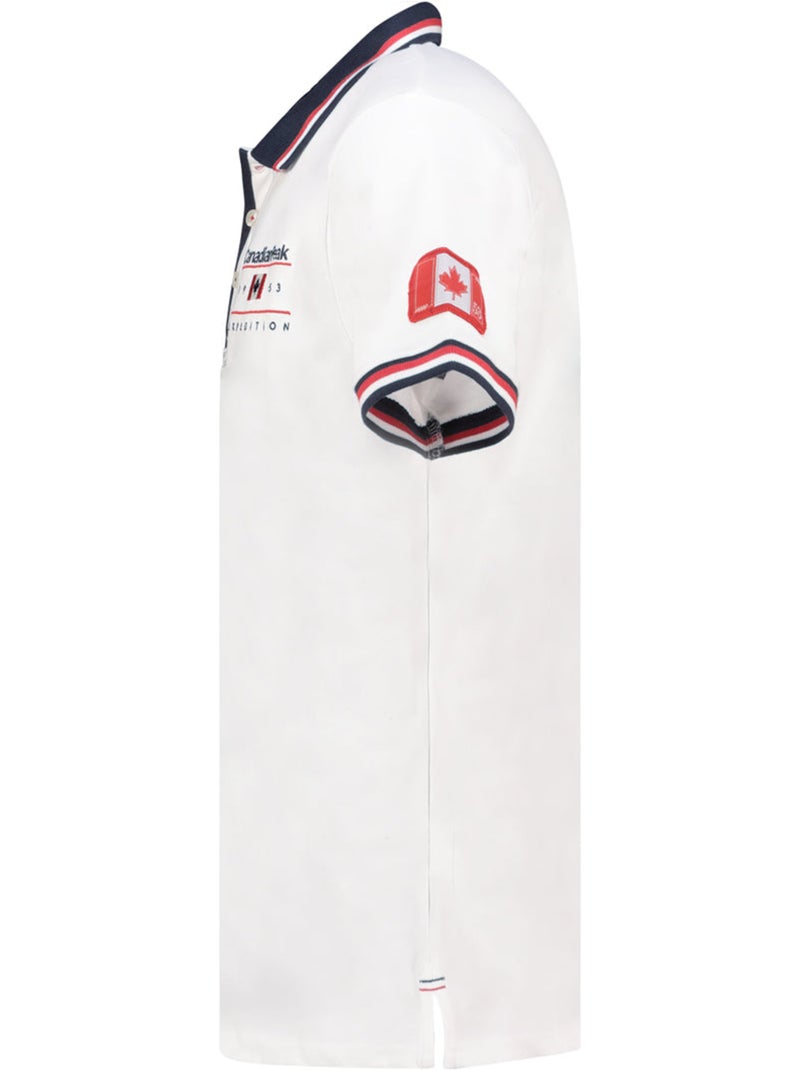 Polo a righe a contrasto konbustybleak – canadian peak Bianco - Kiabi