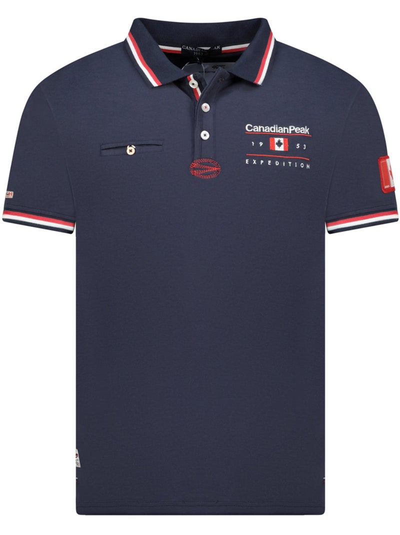Polo a righe a contrasto konbustybleak – canadian peak Blu marino - Kiabi