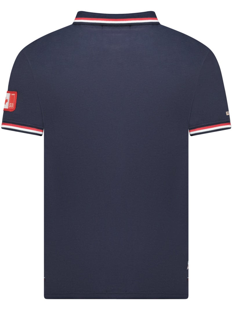 Polo a righe a contrasto konbustybleak – canadian peak Blu marino - Kiabi