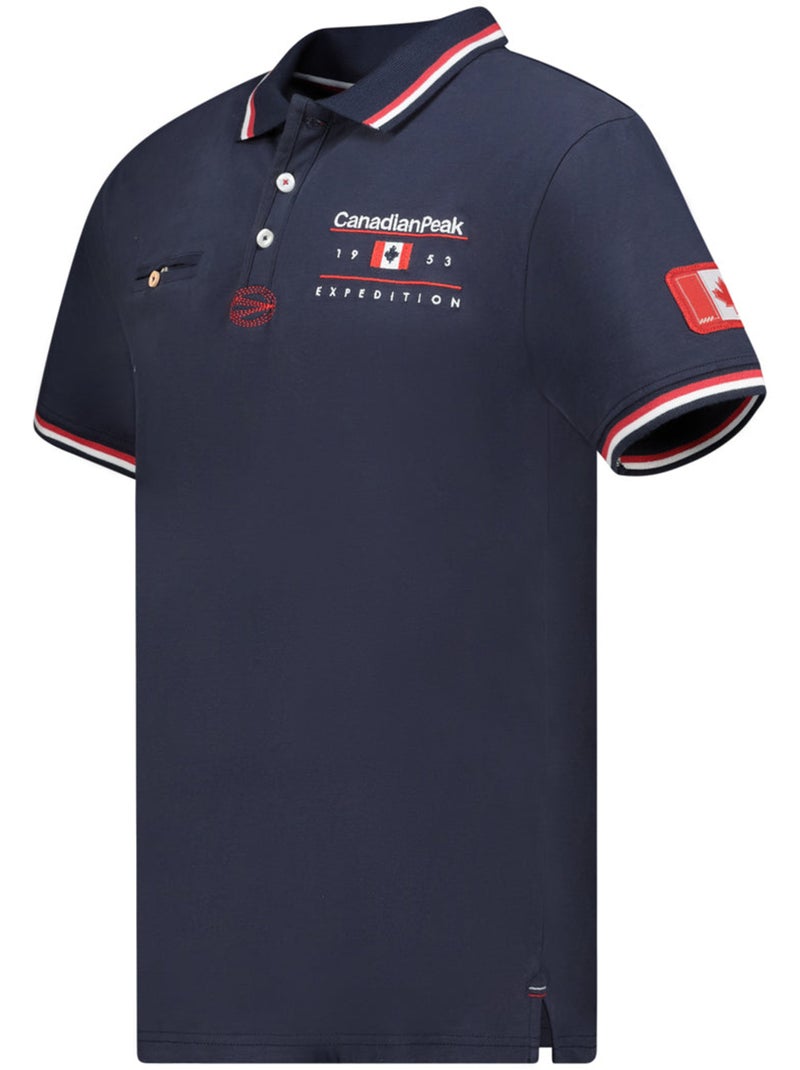 Polo a righe a contrasto konbustybleak – canadian peak Blu marino - Kiabi