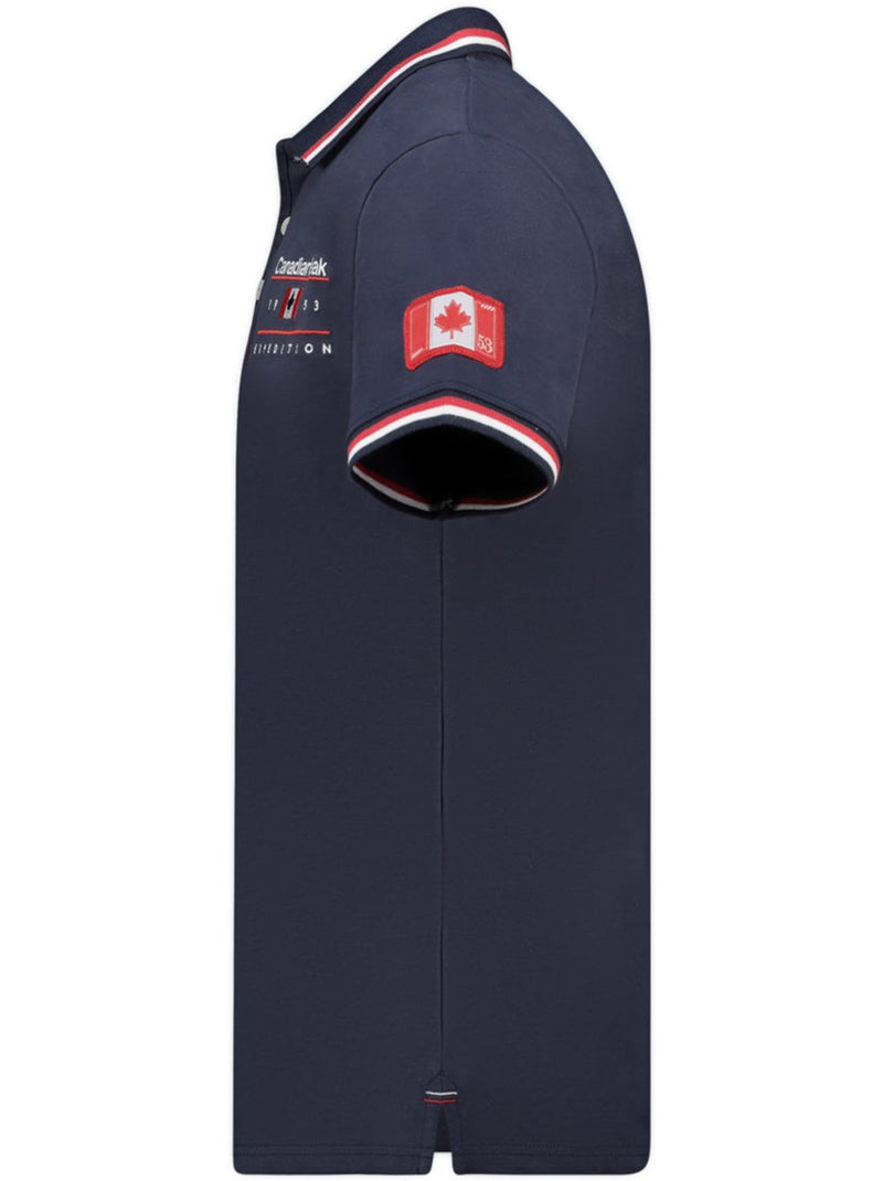 Polo a righe a contrasto konbustybleak – canadian peak Blu marino - Kiabi