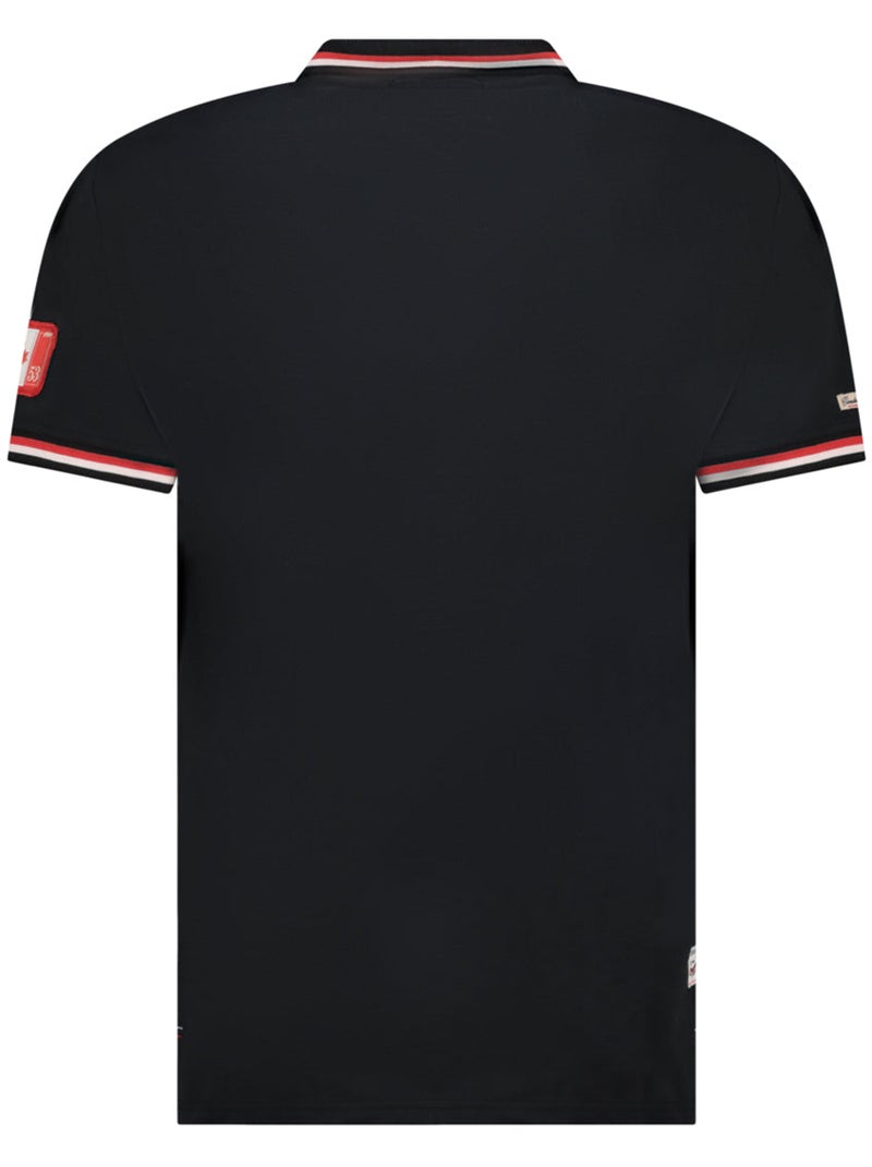 Polo a righe a contrasto konbustybleak – canadian peak Nero - Kiabi