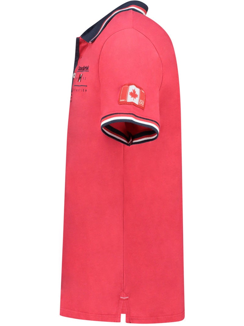 Polo a righe a contrasto konbustybleak – canadian peak Rosso - Kiabi