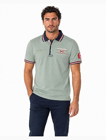 Polo a righe a contrasto konbustybleak – canadian peak