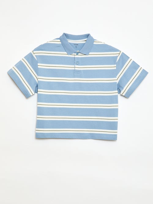 Polo a righe a maniche corte - Kiabi