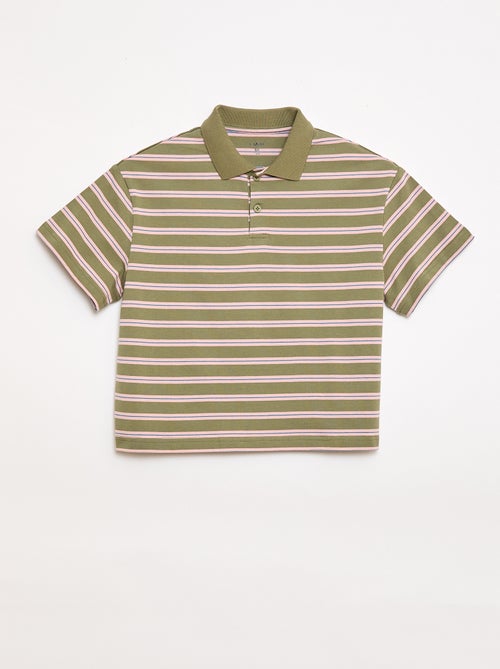Polo a righe a maniche corte - Kiabi