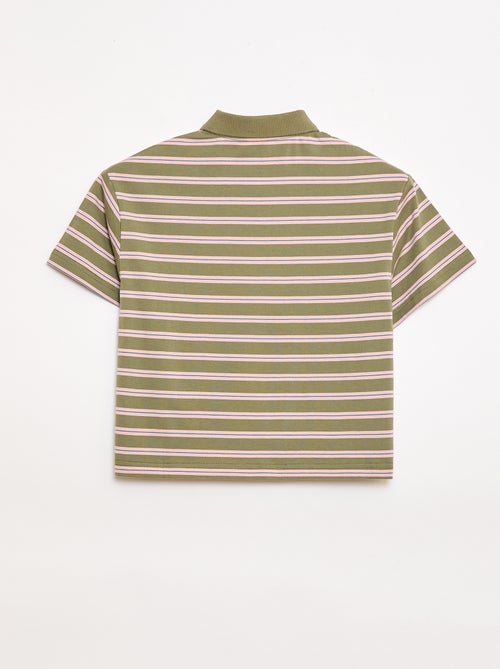 Polo a righe a maniche corte - Kiabi