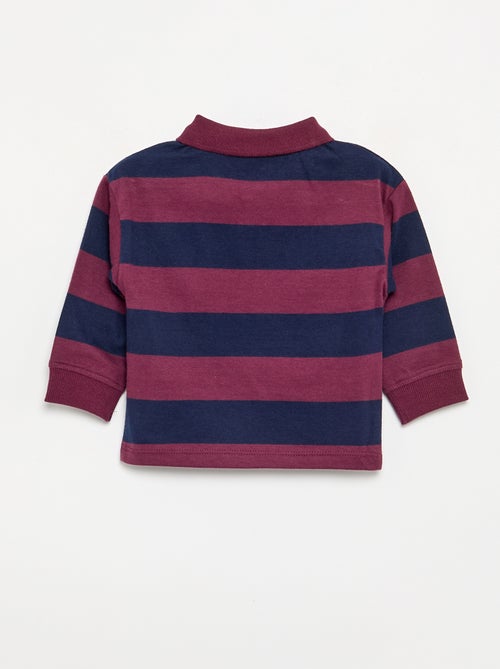 Polo a righe in jersey di cotone - Kiabi