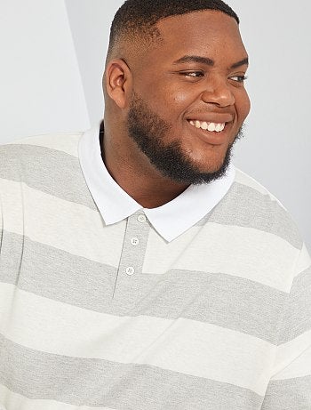 POLO UOMO BE BOARD TAGLIE FORTI EXTRA MANICA LUNGA 100% COTONE  TG:7XL-8XL-9XL