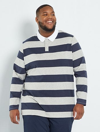 Saldi polo maniche lunghe taglie forti uomo - moda Taglie forti Uomo |  taglia 5xl | Kiabi
