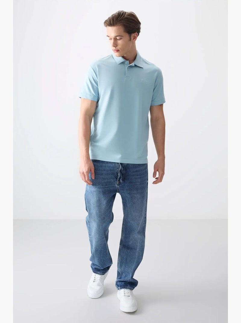 Polo ampio tommy Blu cielo - Kiabi