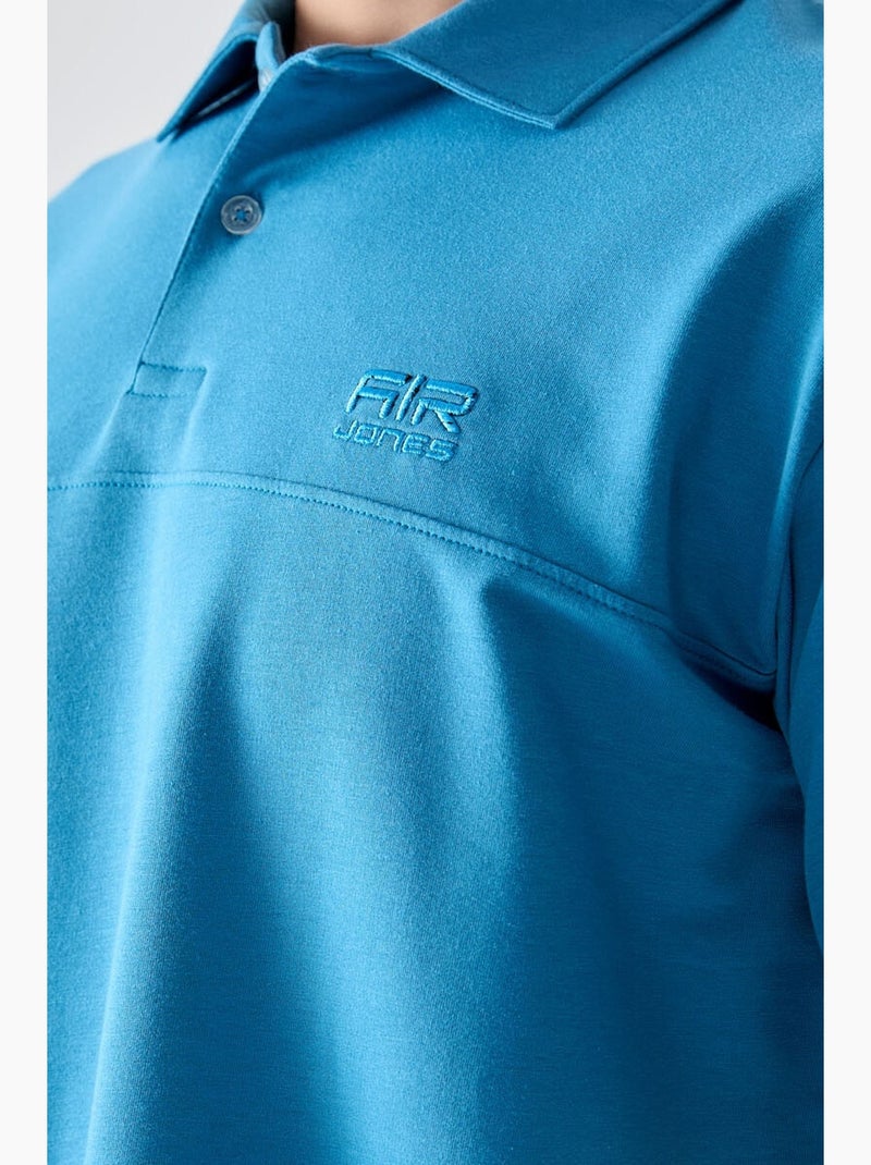 Polo ampio tommy Blu elettrico - Kiabi