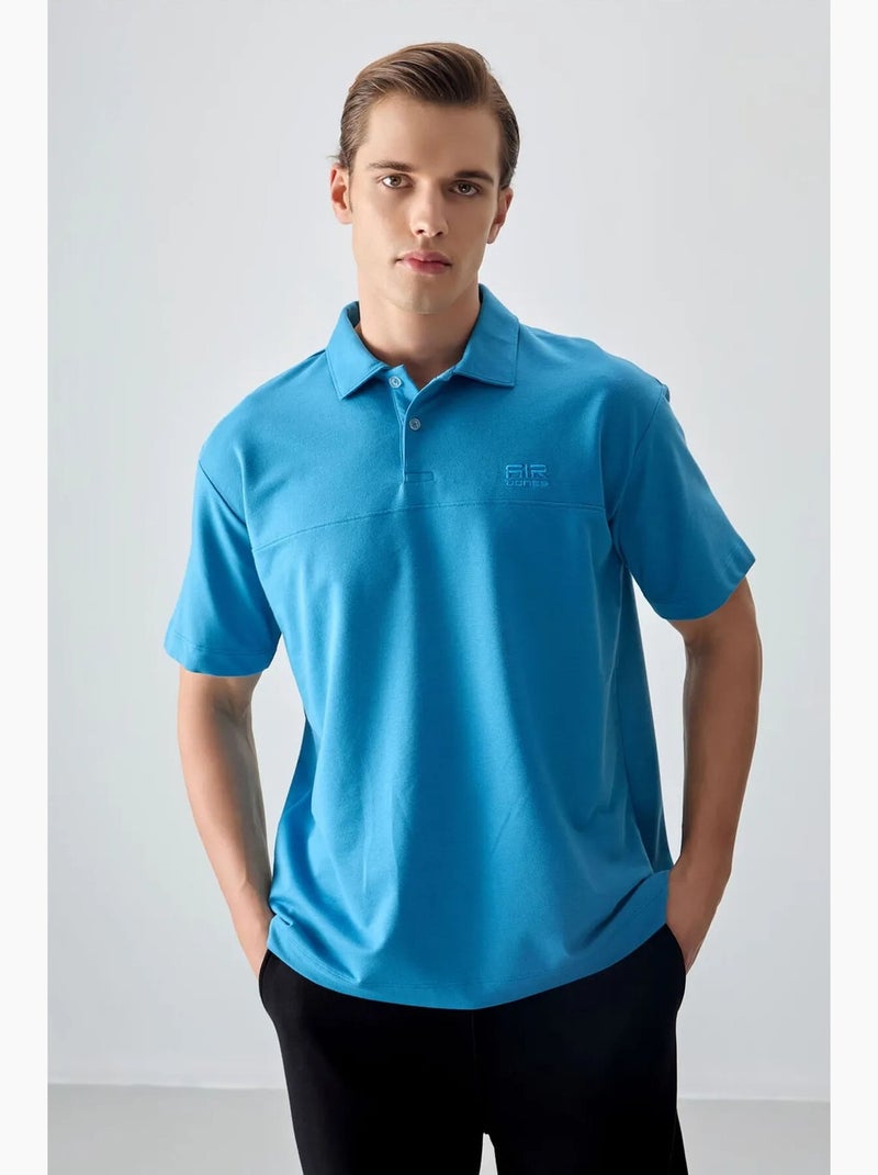 Polo ampio tommy Blu elettrico - Kiabi