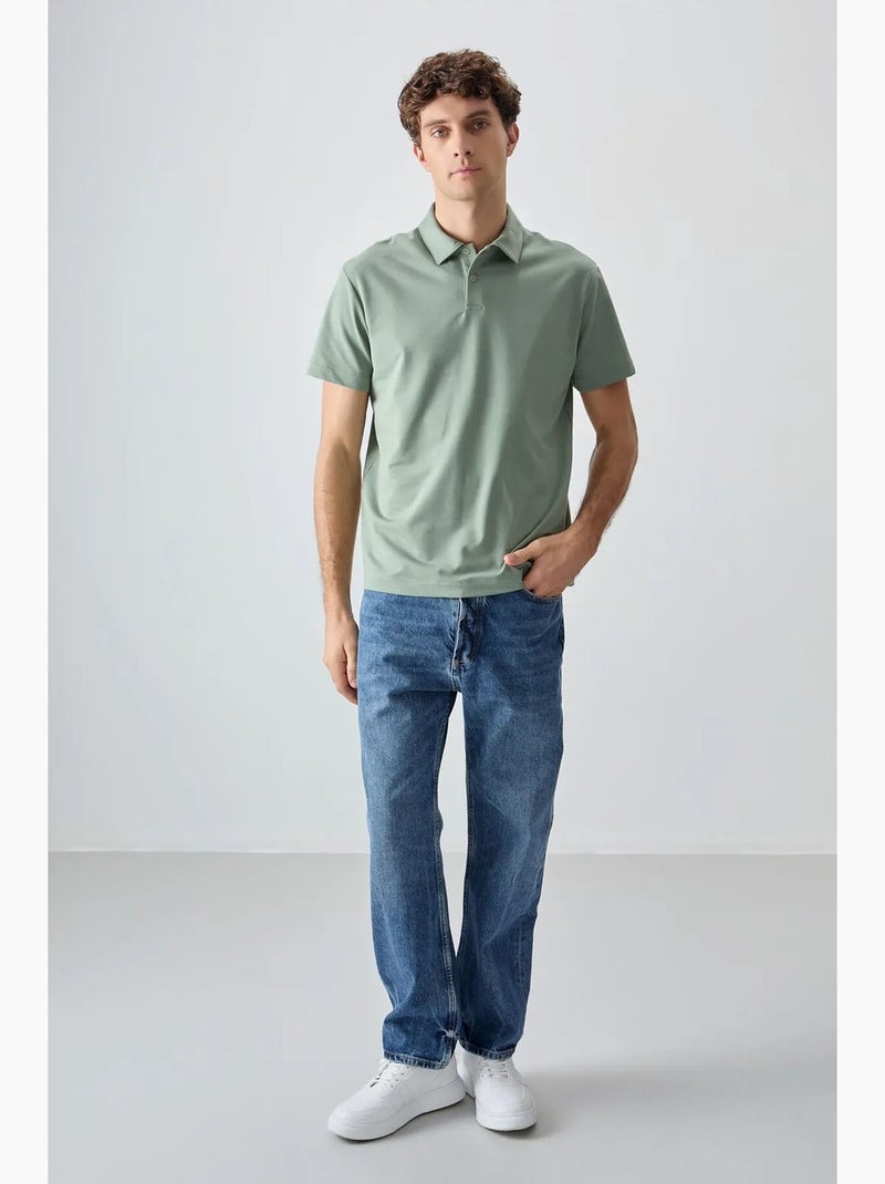 Polo ampio tommy Verde menta - Kiabi
