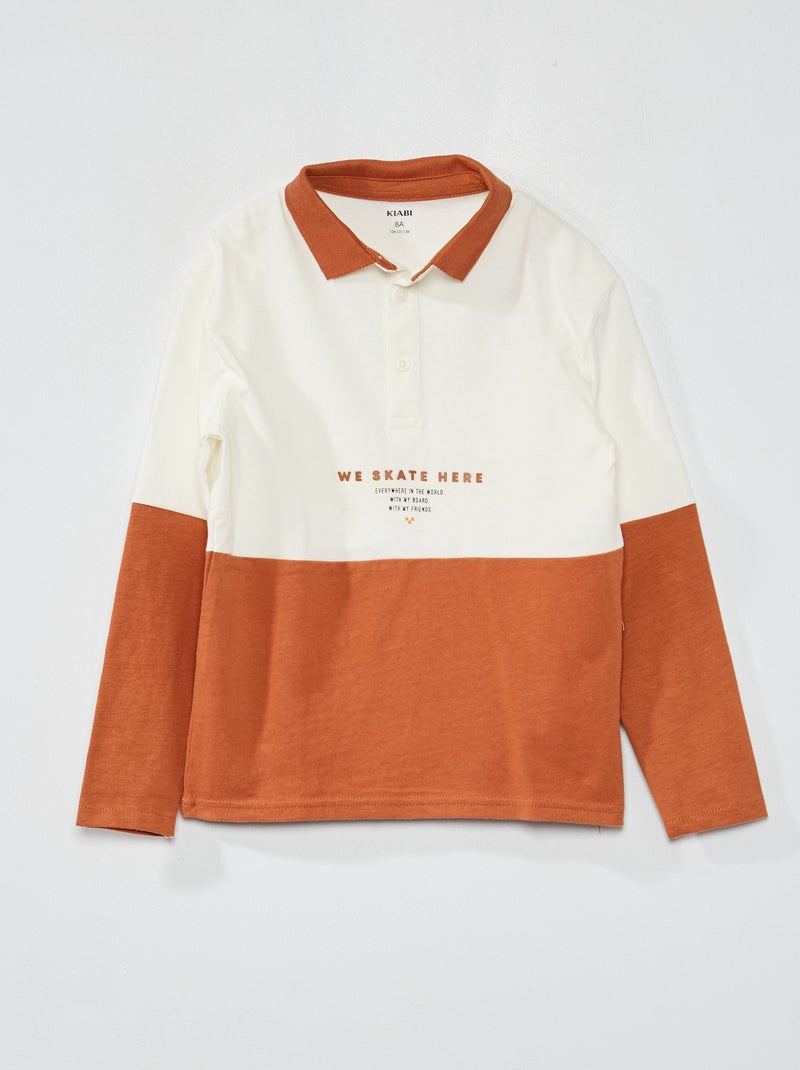 Polo bicolore BIANCO - Kiabi