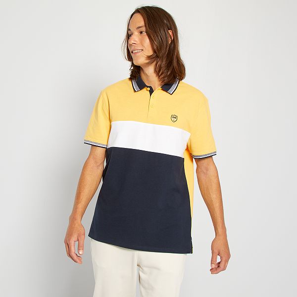 polo gialla uomo