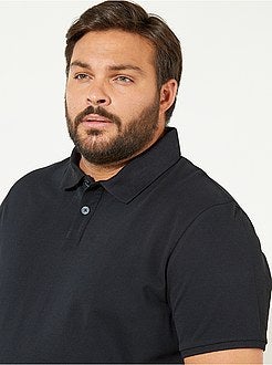 Taglie forti Uomo - Polo comfort piqué di cotone - Kiabi