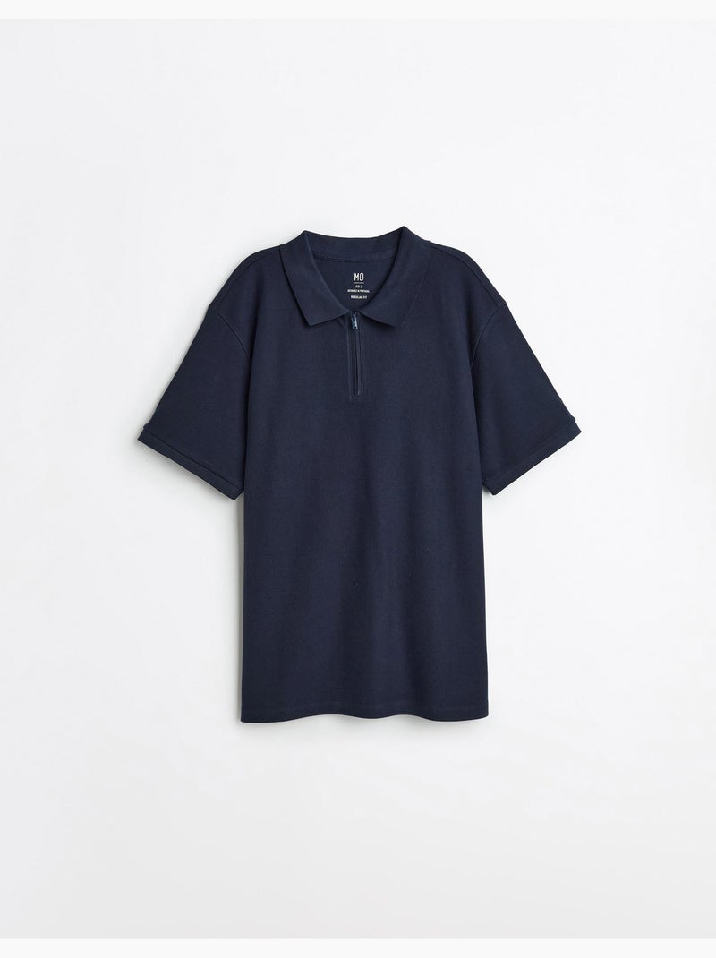 Polo con cerniera, MO Fashion Blu - Kiabi