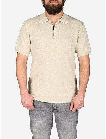 Polo con colletto con cerniera - Frilivin