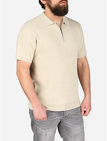 Polo con colletto con cerniera - Frilivin