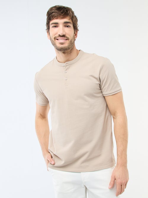 Polo con collo alla coreana - Kiabi