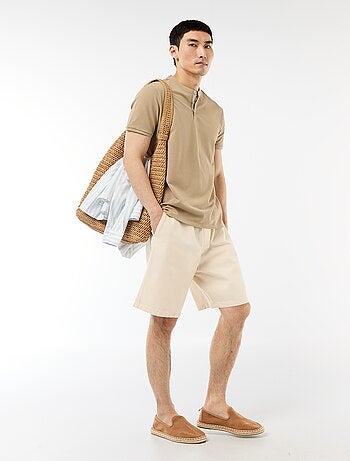 Polo con collo alla coreana