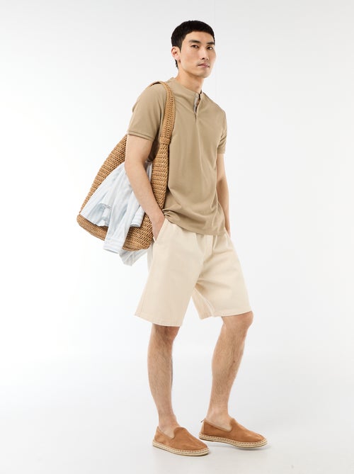 Polo con collo alla coreana - Kiabi