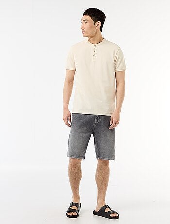 Polo con collo alla coreana