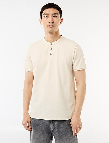 Polo con collo alla coreana