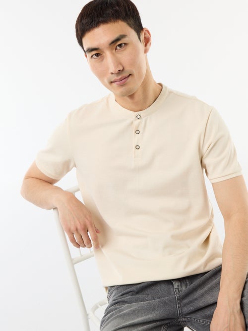 Polo con collo alla coreana - Kiabi